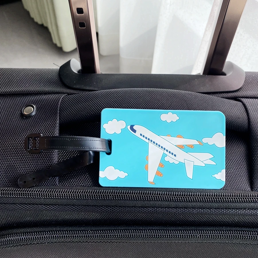 1pc/3pcs PVC luggage tag, travel luggage name tag, travel suitcase, travel airport, station luggage backpack, boarding tag, hang