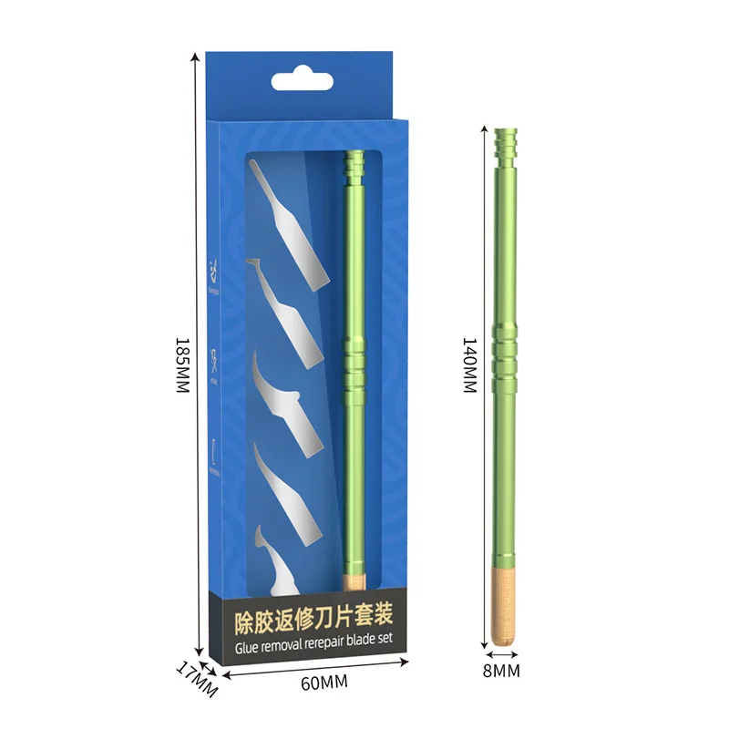 TE-153 Degluing Reworking Blade Set Disassembling CPU Pry Knife for Mobile Phone Repair Pry CPU Remove Glue Blade Tool