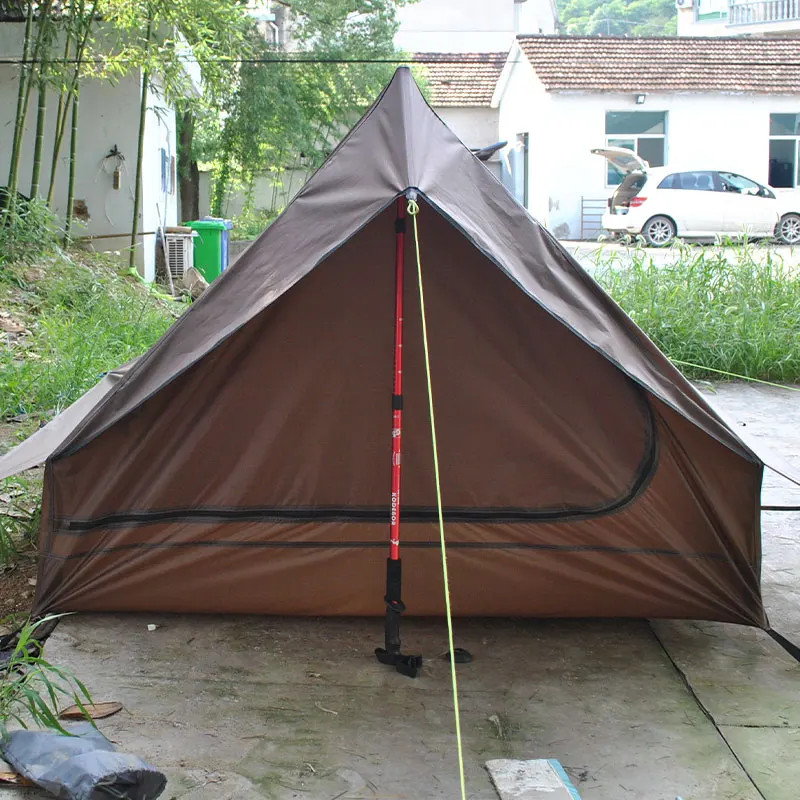 Tenda da trekking per esterni ultraleggera e impermeabile, tenda da trekking senza POLE, escursionismo, 3 persone, tende leggere