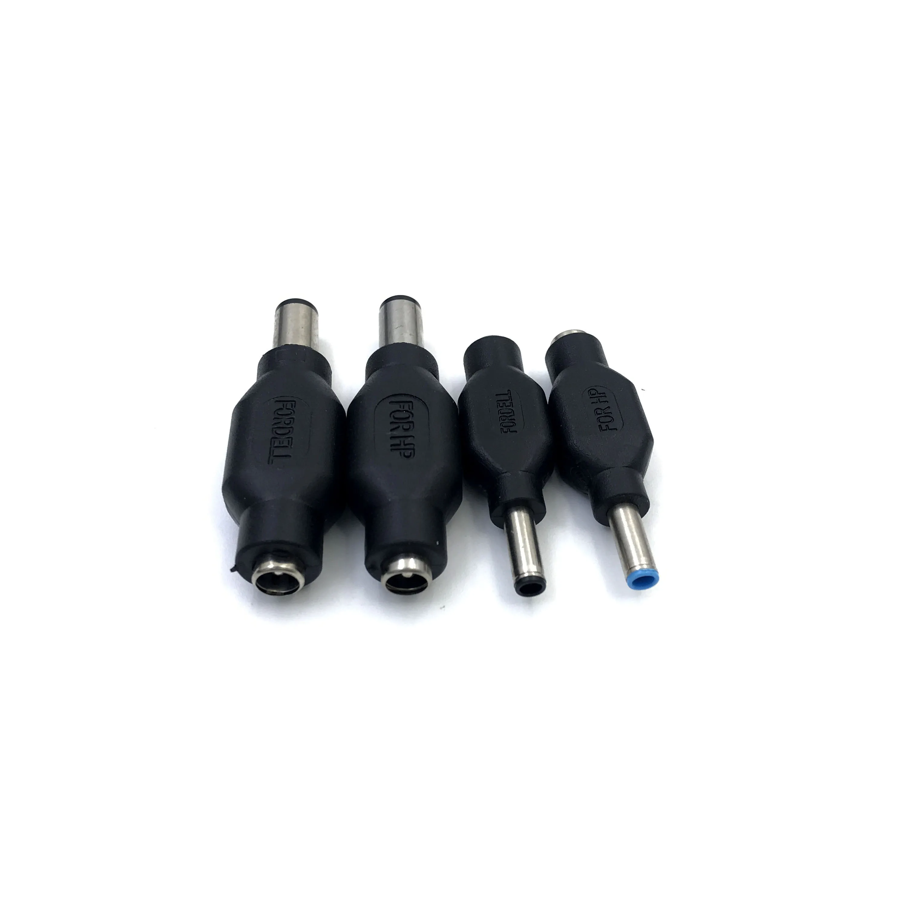 4Pcs/lot 4.5 x 3.0 mm 7.4 x 5.0 mm DC Male to 5.5 x 2.1mm DC Female Power Plug Adapter Connector with chip for DELL for HP