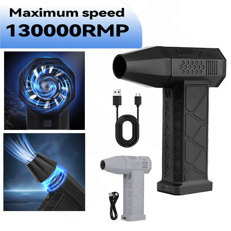 

130,000RPM Mini Turbo Jet Fan Turbo Violent Fan Powerful Blower 45m/s High Speed Duct Fan Electric Air Duster Dryer Dropshipping