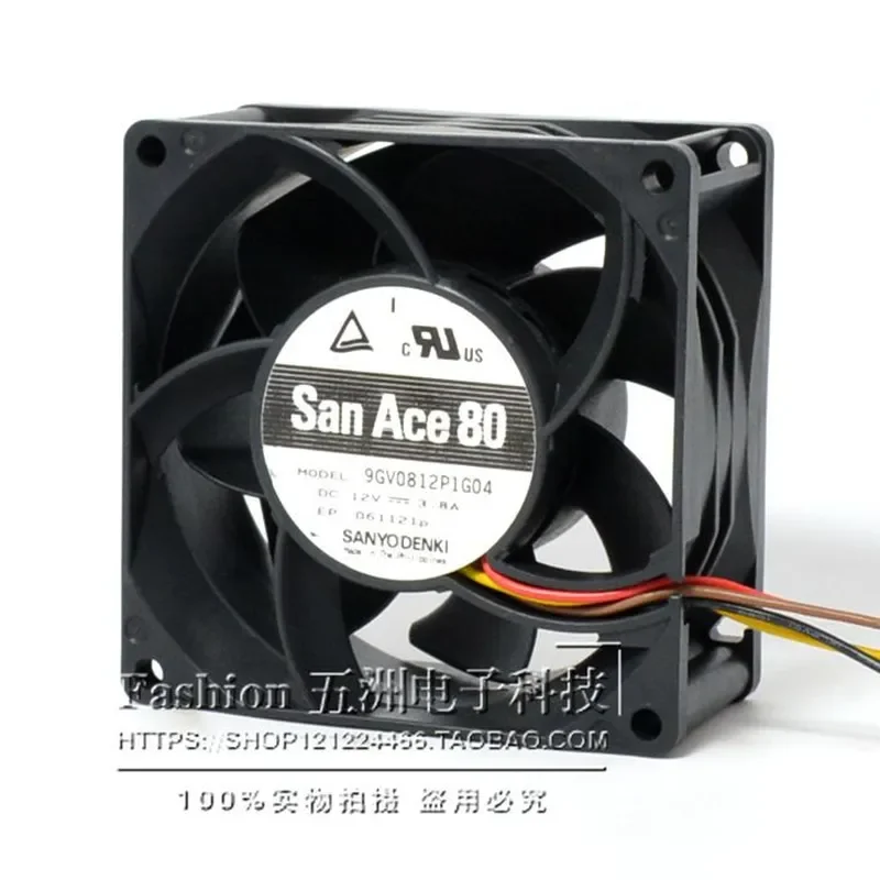 for Sanyo 8038 12V 3.8A 8cm CM Ultra Violent Fan Large Air Volume for 9GV0812P1G04