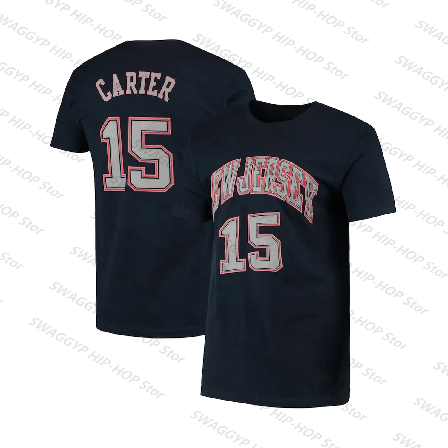 

Футболка New Jersey сетчатая командная с номером и именем лиственных пород, темно-синяя футболка № 15, классические винтажные топы унисекс Mullin Suns Davis Icon, черные детские/взрослые