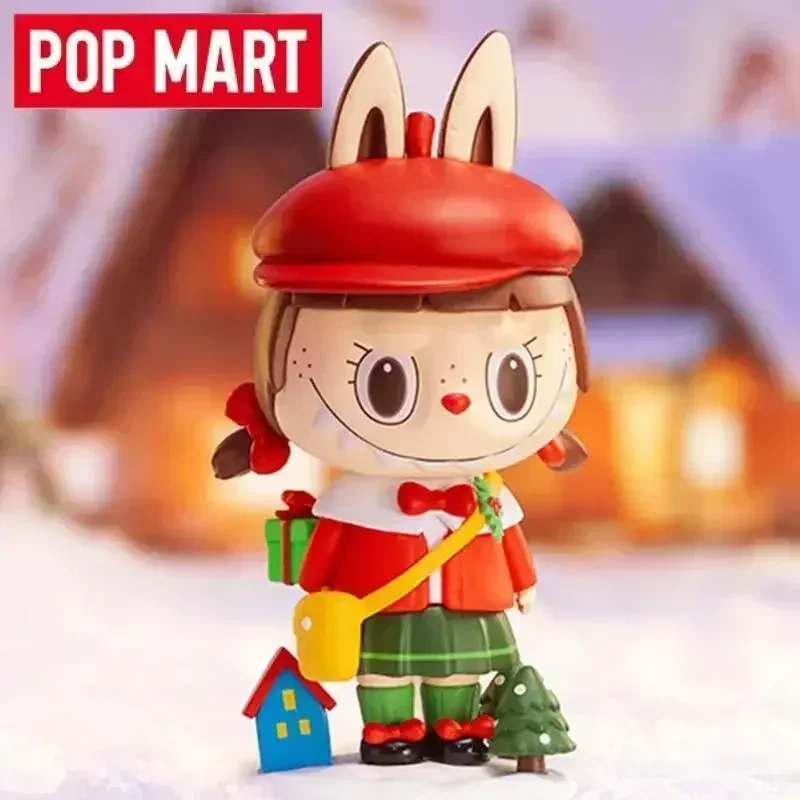 

POP MART Labubu Christmas Series Mystery Monster Theme Blind Box Collectible Figure - Random Series Ornament Gift for Girls