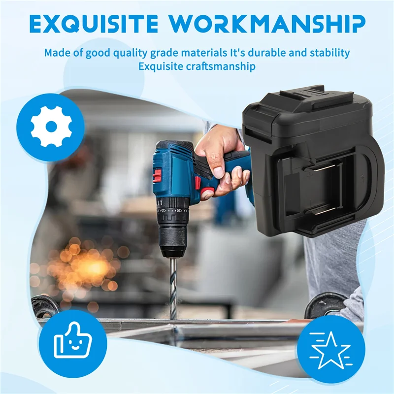 ABGR-For 18V Work For 18V 2 In 1 Battery Adapter Converter For Cordless Power Tool At The Same Time