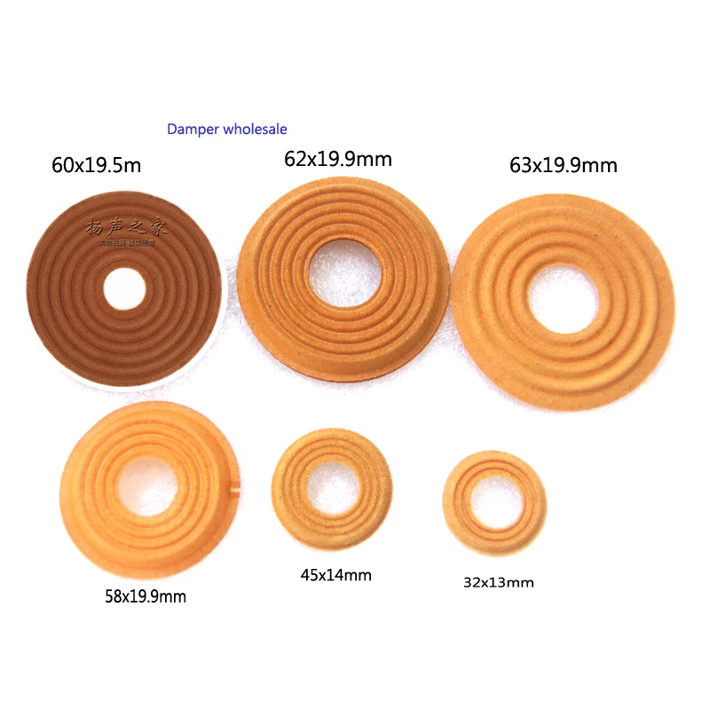 3pcs/Lot 32x13mm 45x14 58x20 60x19.5/62x19.9mm 63x19.9/75x19 Spider Spring Small Damper Pad Speaker Wave Shrapnel  DIY Accessory