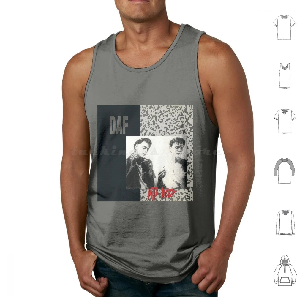 Daf Hitz Blitz Tank Tops Print Cotton Dof Hitz Blitz Cover Music Ebm German Techno Industrial Shaving