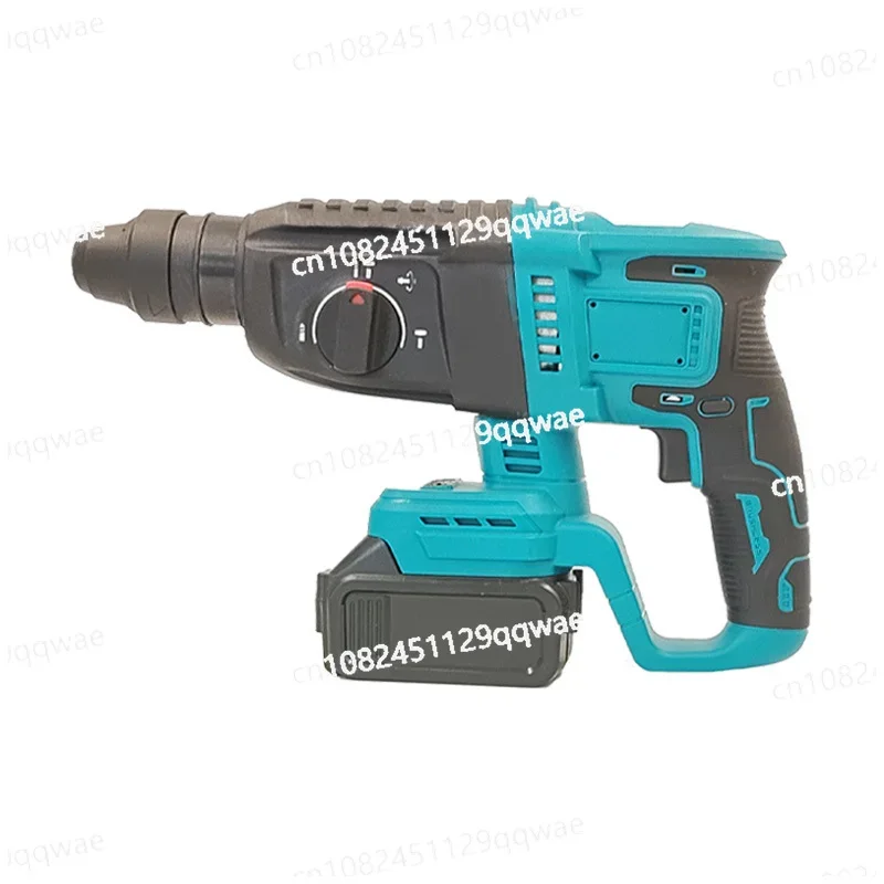 Lithium Battery Electric Hammer, Electric Pickaxe, Electric Drill, 3 in 1, High-Power, Wireless, Heavy-Duty, Square Handle