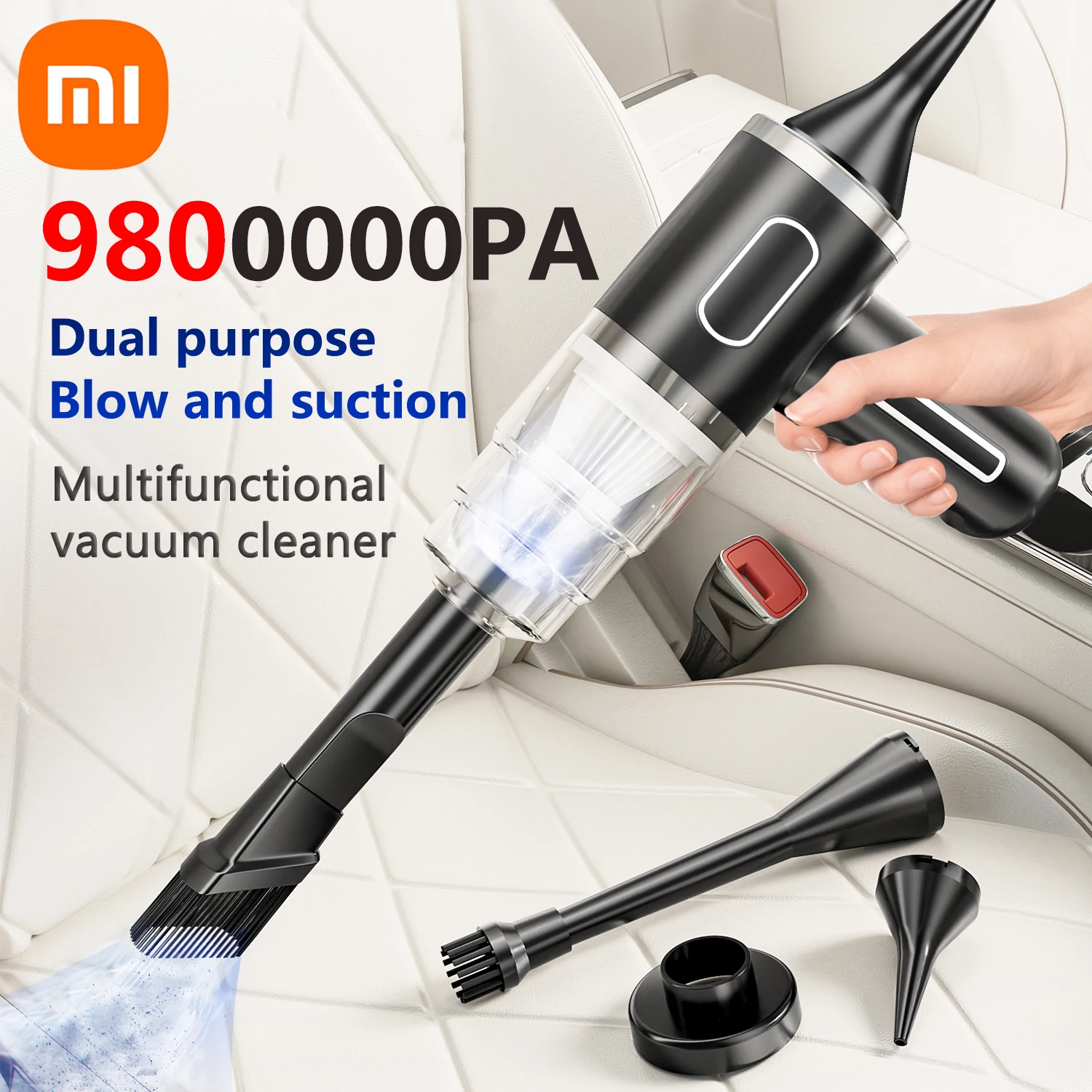 Xiaomi Car Vacuum Cleaner Blowing And Suction Dual-Purpose High-Power Strong Cleaning Silent Father'S Day Gift Husband Gift