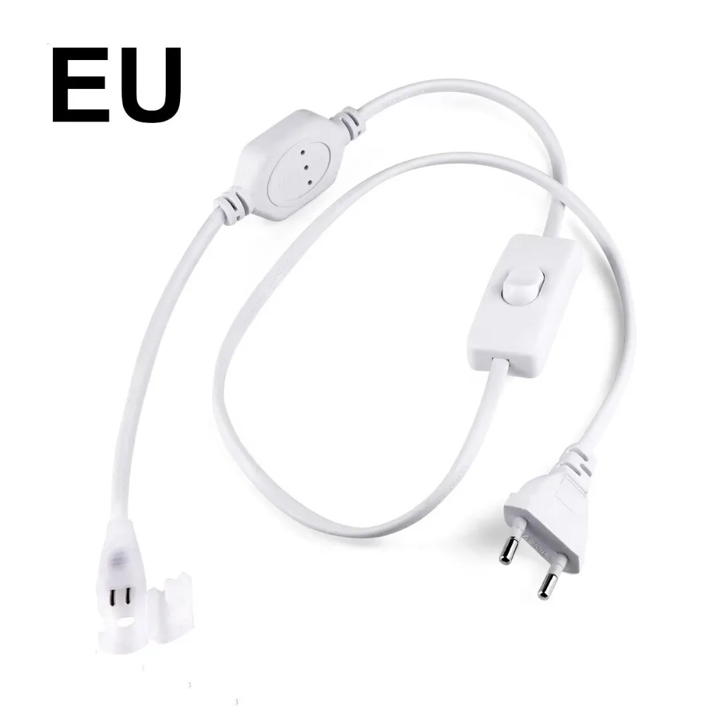 220V 110V LED Strip Power Plug EU/US Plug Flexible COB LED Strip Connector LED Light Tape Accessory for LED Strip Light