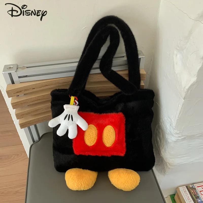 

Disney Mickey New Women's Crossbody Bag Fashion High Quality Women's Handbag Cartoon Large Capacity Multifunctional Luggage Bag