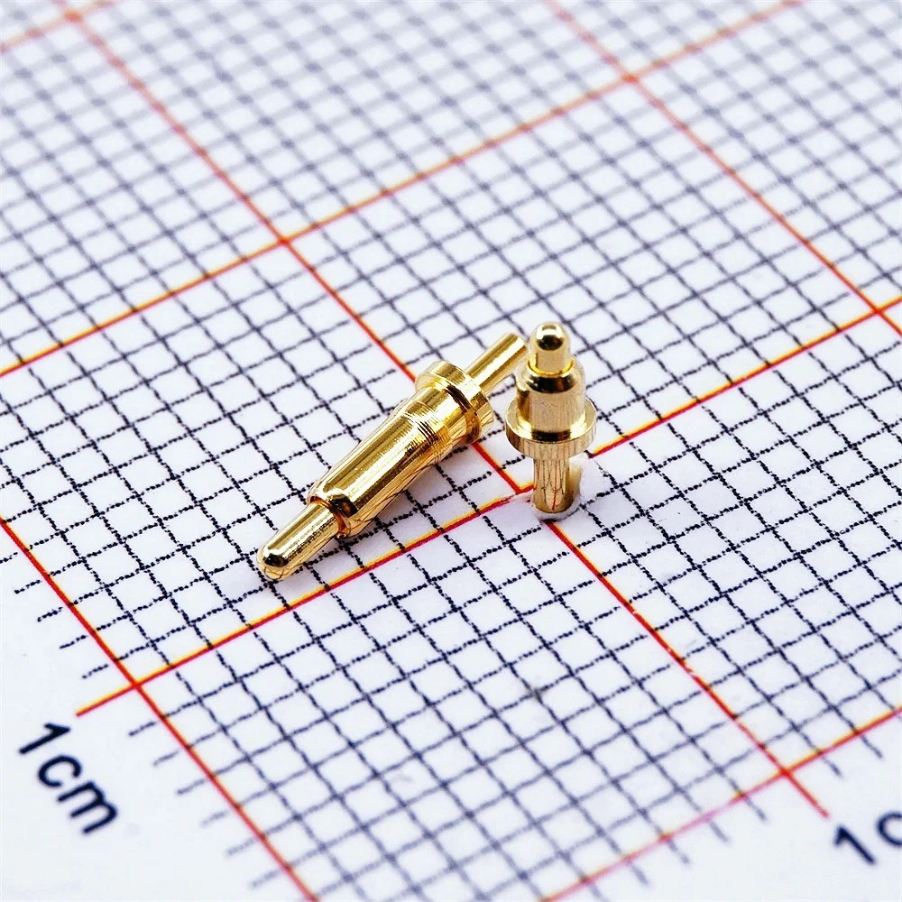 100pcs Spring Loaded Pogo Pin Connector 3 3.5 4 4.5 5 5.5 6 6.5 7 7.5 8 8.5 9 9.5 10.0 18 20.5mm Height Single Through Hole PCB
