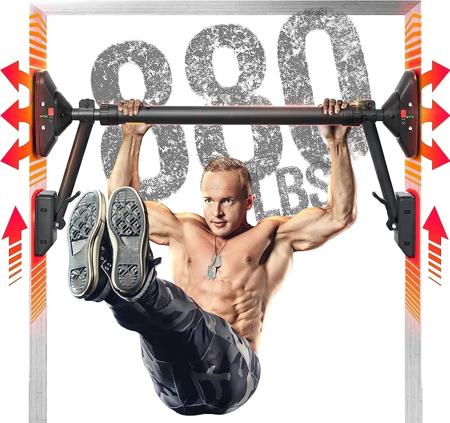 

Тяговая штанга/штанга для подтяжки верхней части тела, тренировочная штанга с повышенной нагрузкой: двойная безопасная фиксация, двусторонняя поддержка