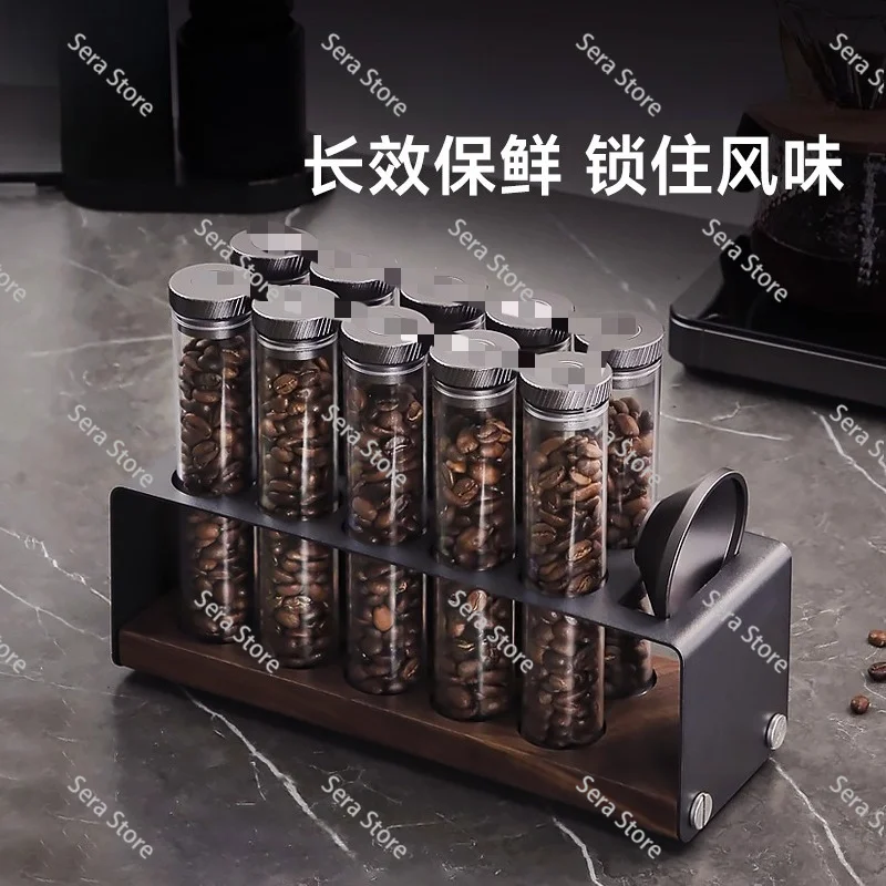 Coffee Bean Dispensing Bottle Coffee Test Tube Energy Bottle Coffee Bean Preservation Sealed Can
