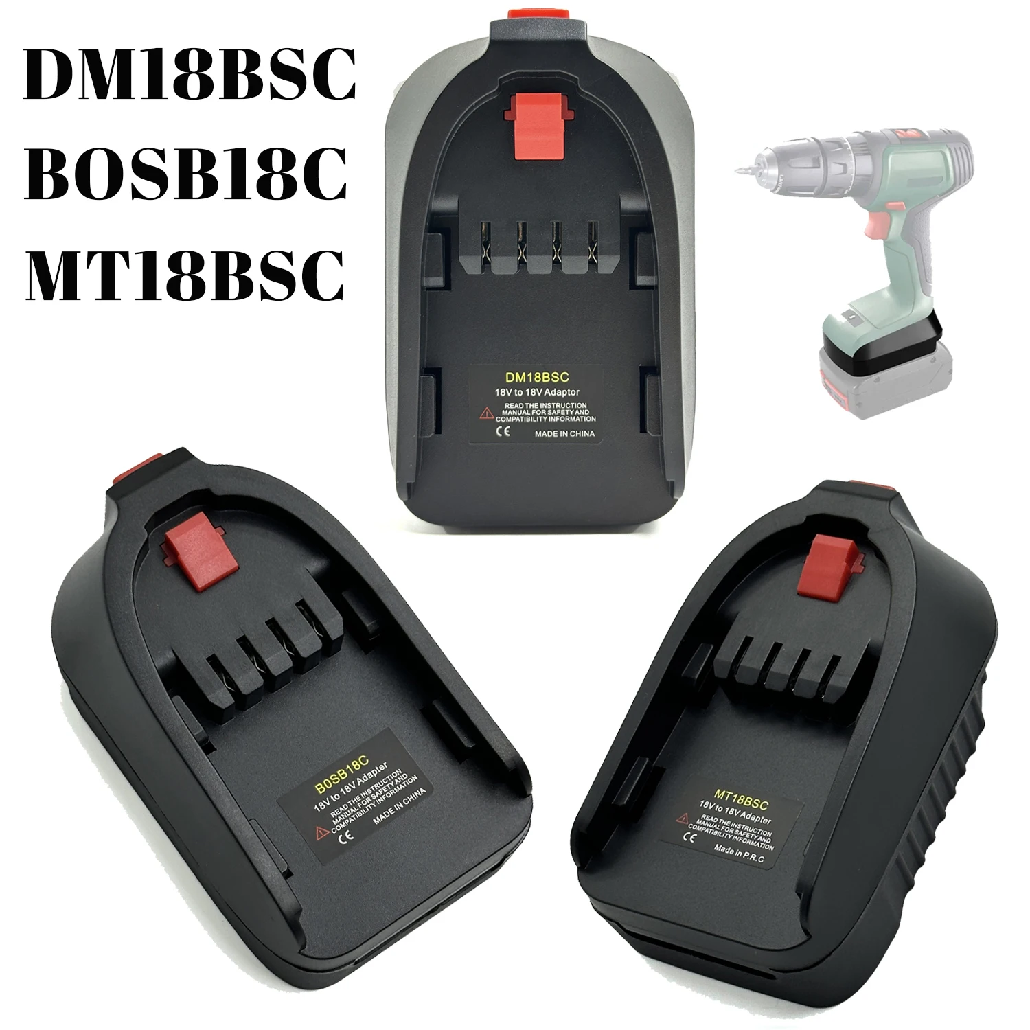 Power Tools Green - Battery Converter Adapter MT18BSC DM18BSC BOSB18C
