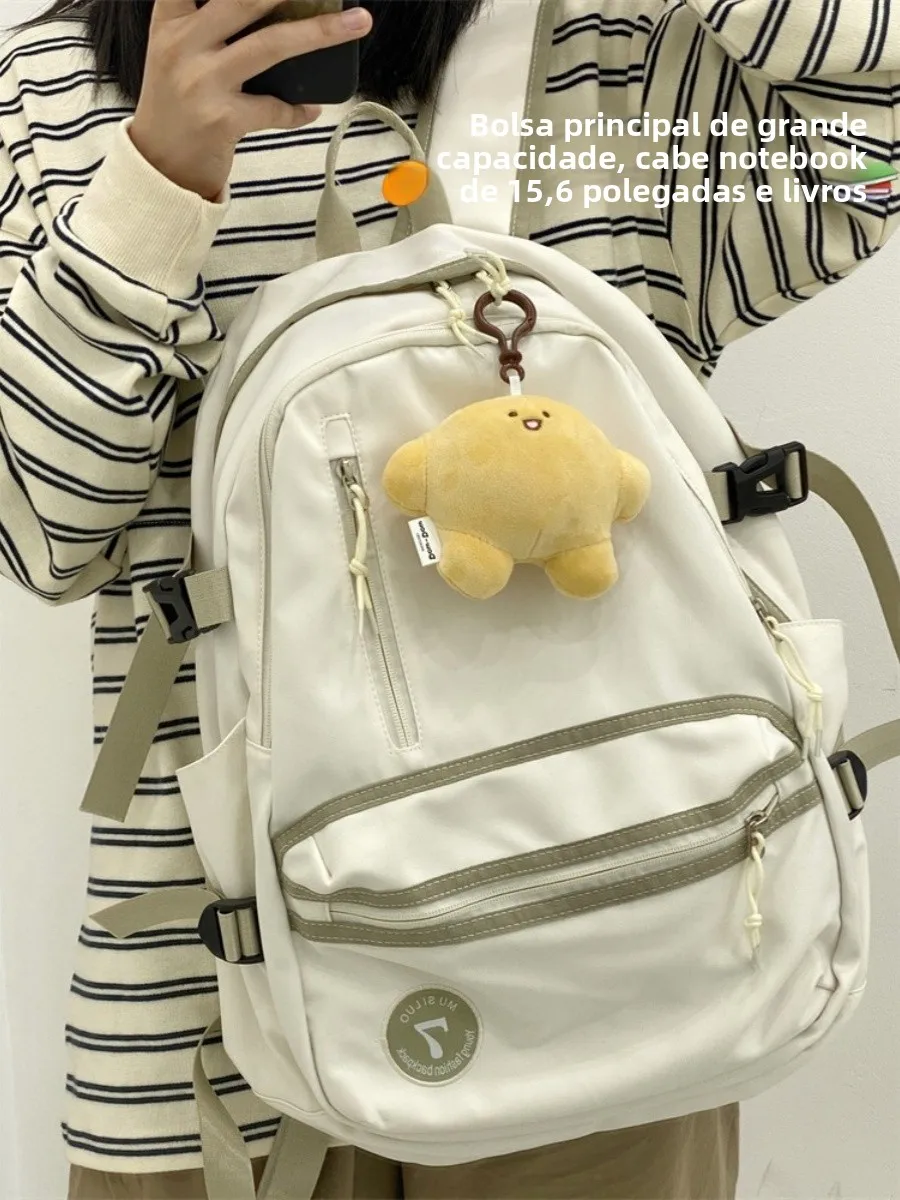 large-capacity-backpack-likejon-college-style-nylon-material-zipper-closure-unisex-dual-shoulder-campus-life-suitable-bag