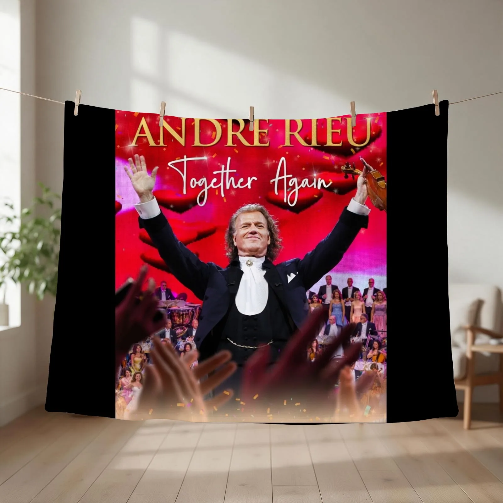 again 3 warroe andre together rieu Throw Blanket For Baby Travel heavy to sleep Weighted Blankets