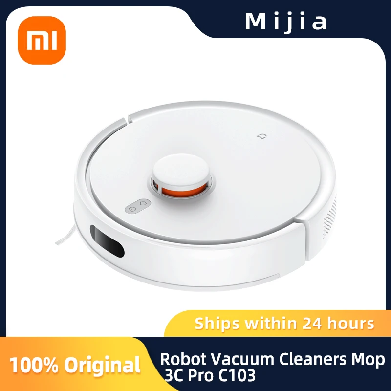 XIAOMI MIJIA Robot Vacuum Cleaners Mop 3C Pro Enhanced Edition Plus C103 5000PA Suction Sweeping Washing Mop APP Smart Planned