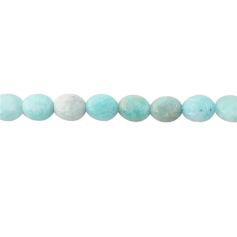 Natural Stone Amazonite Labradorite Aquamarine Oval Beads 6X8 8x10MM For Jewelry Making DIY Bracelet Necklace