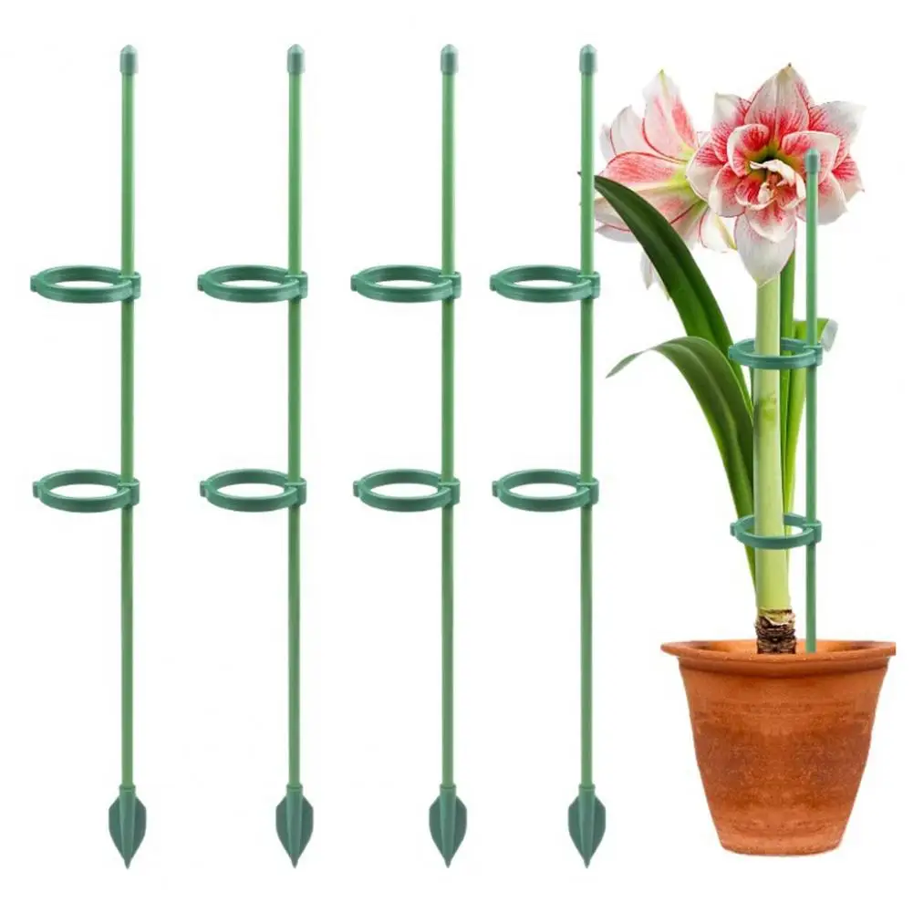 Plant Support Stakes Movable Plant Clips Adjustable Extendable Plant Stakes with Movable Clips Sturdy Garden Support for Indoor