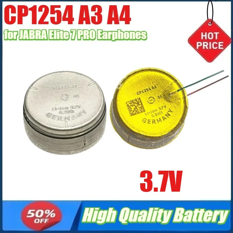 

3.7V CP1254 A3 A4 Battery for JABRA Elite 7 PRO Earphones Battery