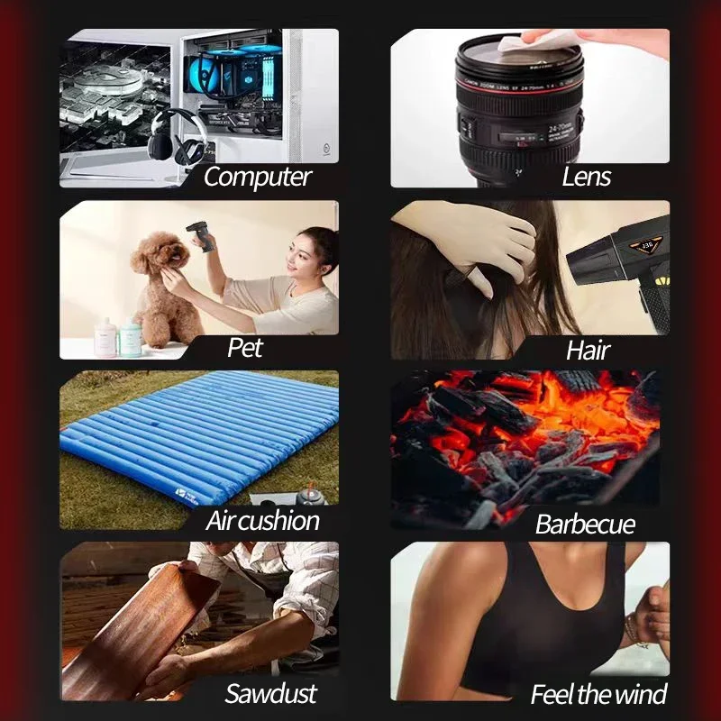 Electric 140000RPM Air Blower Handheld Turbo Jet Fan Adjustable wind speed Violent Blower Rechargeable Air Duster Car Cleaning