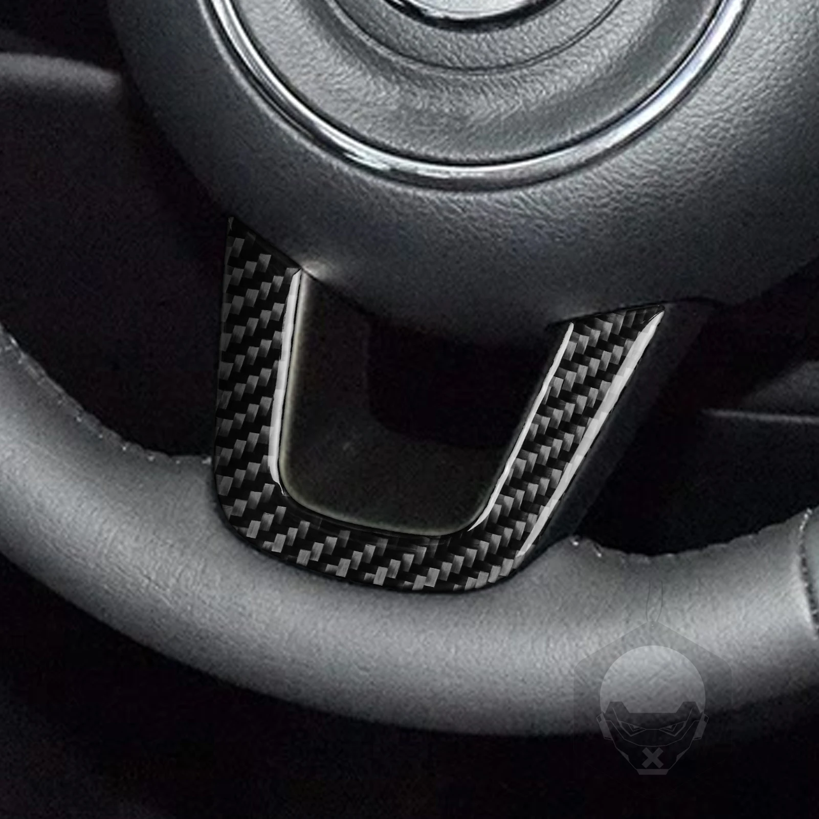 For Jeep Renegade BU 2015 2016 2017 2018 2019 2020 2021 2022 2023 Real Carbon Fiber Lower Steering Wheel Trim