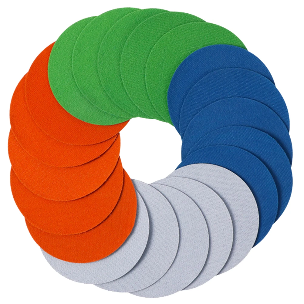 

20pcs Self Sandpaper Double Side Round Sandpaper Pad Flocking Frosted Cleaning Circular Pads Sanding Discs Grinders