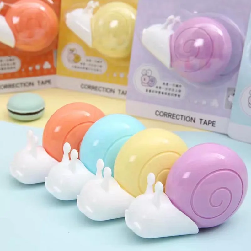 12pcs/lot 5mm*6M Creative Snail Correction Tape Promotional Stationery Gift School Office Supplies