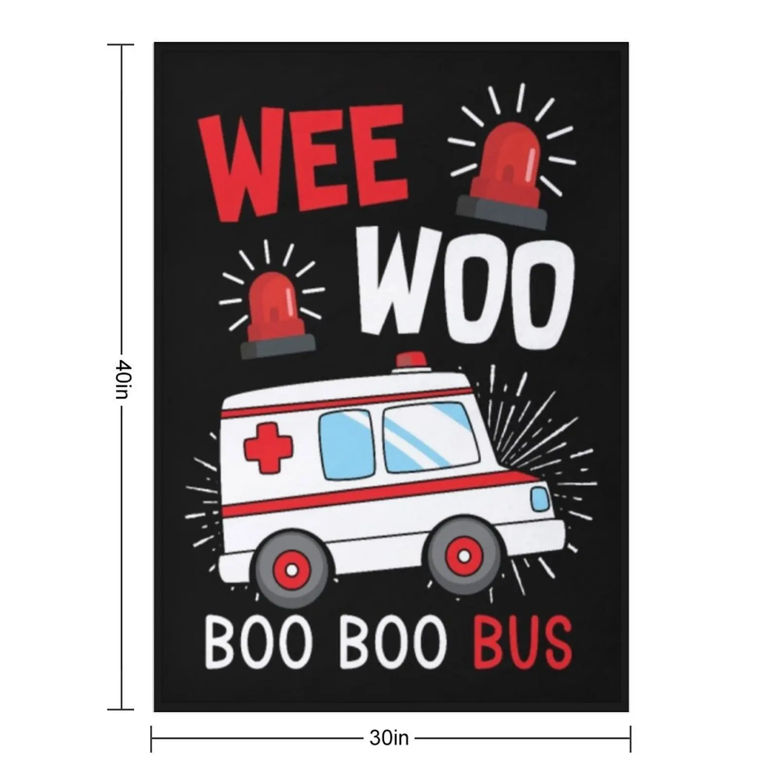 Paramedic Wee Woo Ambulance Throw Blanket For Decorative Sofa Summer Moving Soft Big Softest Multi-Purpose Blankets