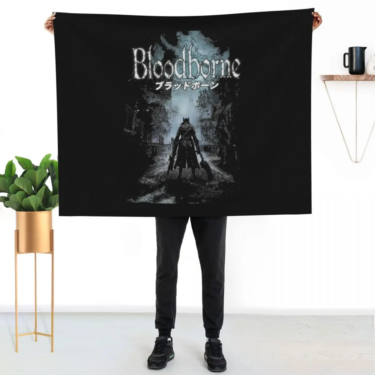 Retro Vintage BloodBorne 1 Girls Boys Throw Blanket Vintage for sofa Summer Camping Large Shaggy Blankets