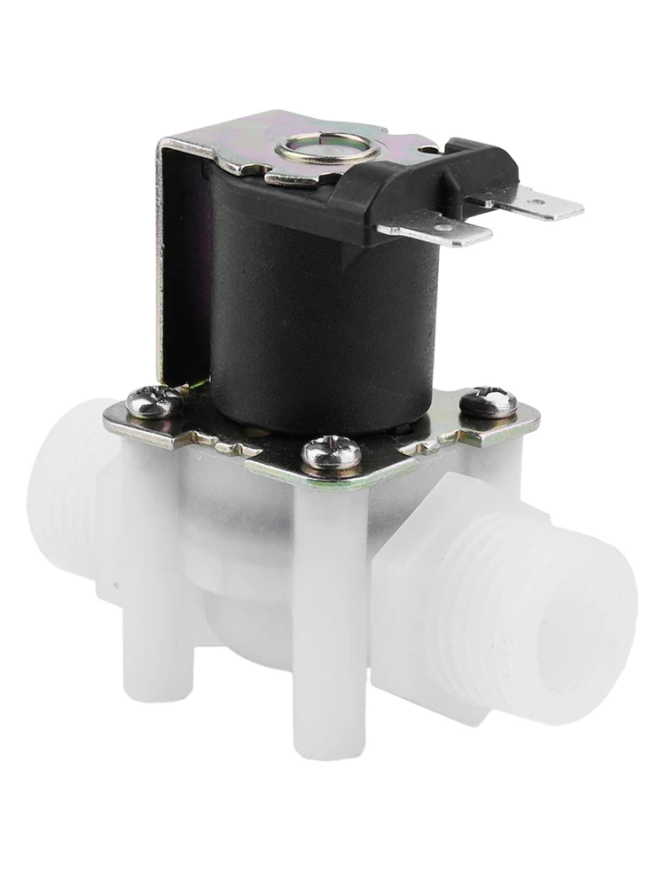 1/2 4.8W AC110V/220V DC12V/24V Normally Closed Flush Solenoid Valve Switch Controller Switch Motorized Solenoid Valve