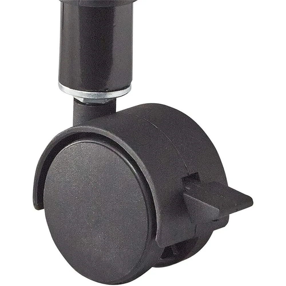 デスクサイド 3 段ローリングカート プリンタースタンド、スチール棚付きホームオフィス用モバイルユーティリティテーブル、ブラック