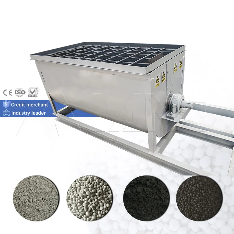 LANE Poultry Waste Fertilizer Mixing Machine Feed Mixer Horizontal Npk Fertilizer Mixing Machine