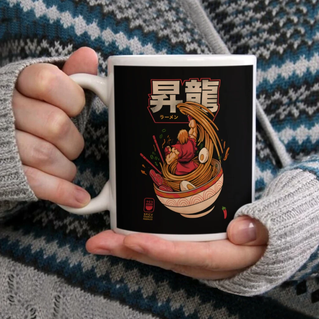 

Spicy Shoryu NoodlesCoffee Mug Tea Cup 11oz Coffee Cup Funny Birthday Ceramic Mug Personalized Cup