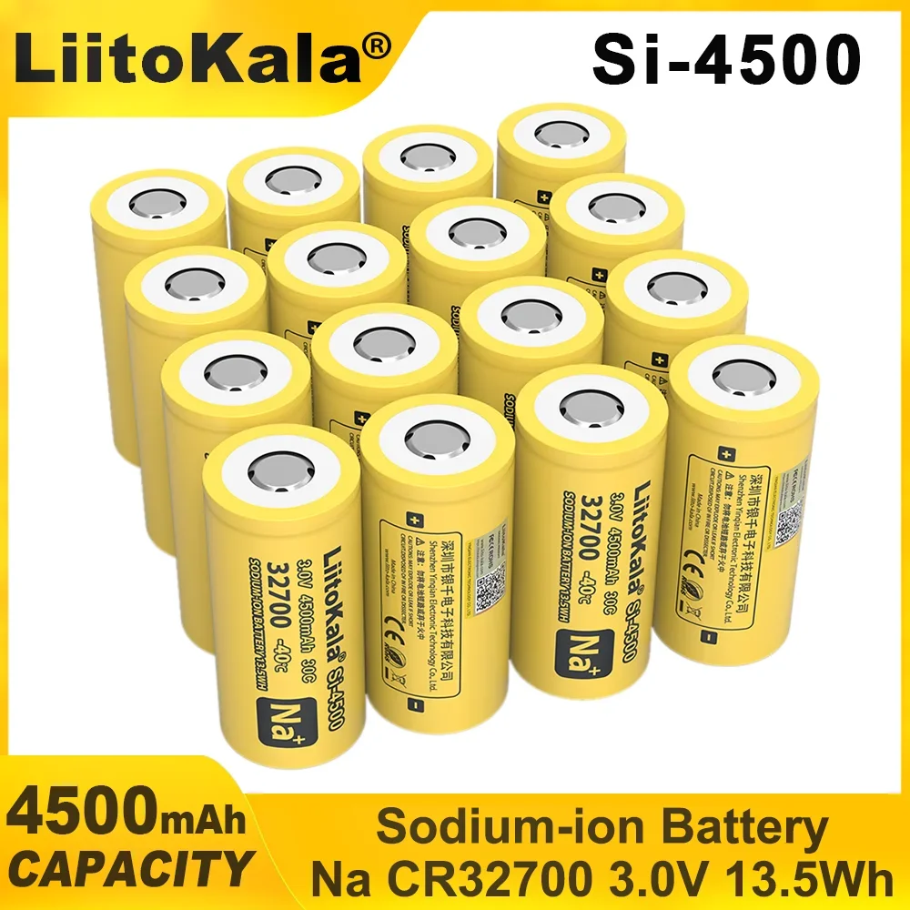 1-20PCS LiitoKala New Si-4500 32700 4500mAh Large Capacity 3.0V Sodium-ion Rechargeable Core Power Tool Battery