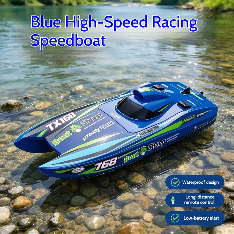Spacefuture Brushless High Speed Remote Control Boat Waterproof Large Size Electric Turbo Racing Boat Water Cooling System
