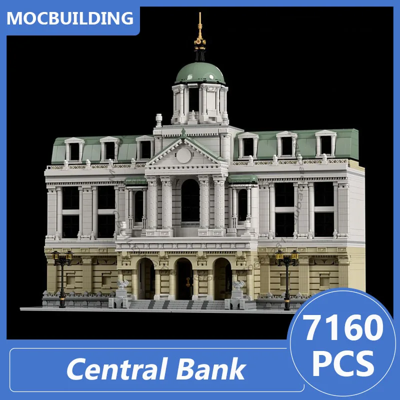

Central Bank Modular Model Moc Building Blocks Diy Assemble Bricks Architecture Creative Collection Display Toys Gifts 7160PCS