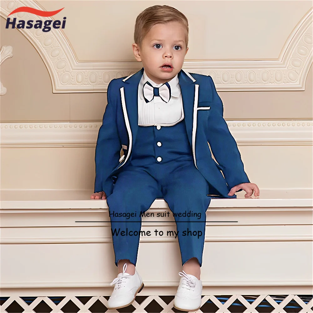 Lavender Color Boys Suit 3 Piece Formal Wedding Tuxedo Party Kids Clothes 2-16 years old