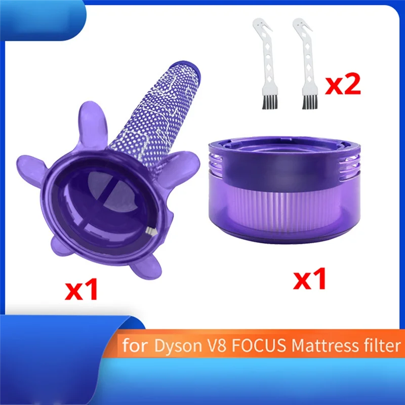 

A86I-For Dyson Vacuum Cleaners V8 FOCUS Mattress Pre-Filter Rear Filter Accessories Brush