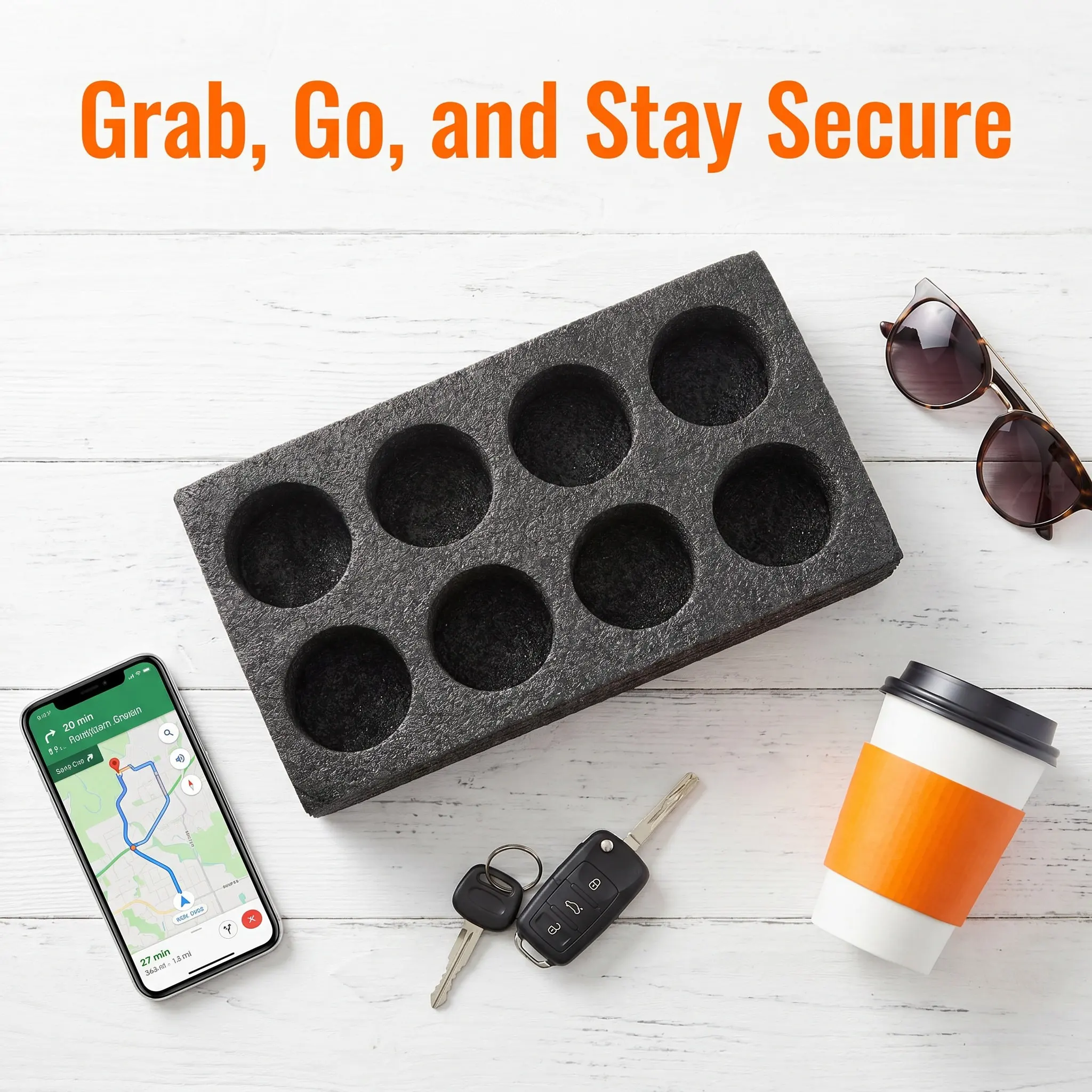2pcs Cup Holder Tray Portable Drink Carrier For Takeout Coffee Convenient Beverage Accessory Lightweight Carry Handle For Office
