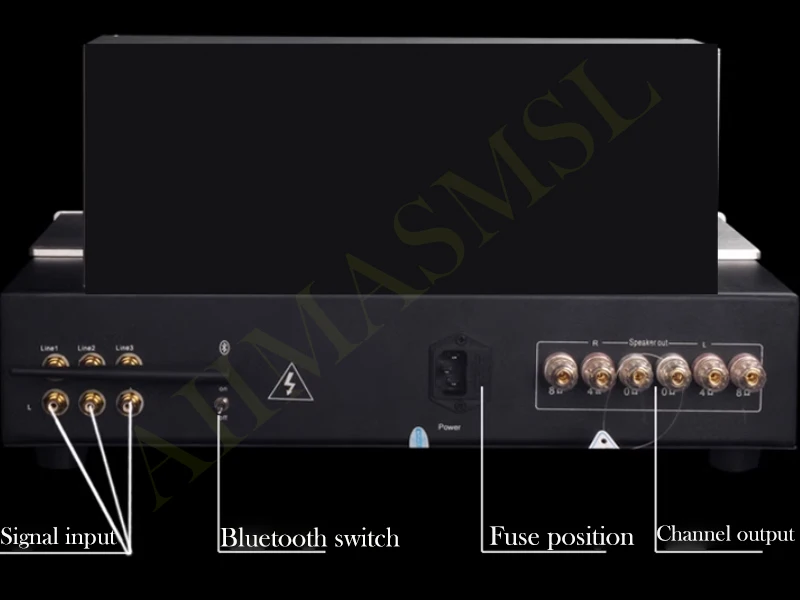 AIYIMA-SMSL M6 Amplificador de Tubo a Vácuo HIFI, 5.0 Amplificador de Áudio Artesanal Bluetooth Pure, Single Ended, 300B, 2.0, 12W, Classe A