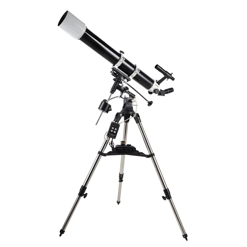 Deluxe 90 EQ Professional Astronomical Telescope with EQ2 Equatorial Mount Motor Star Watching