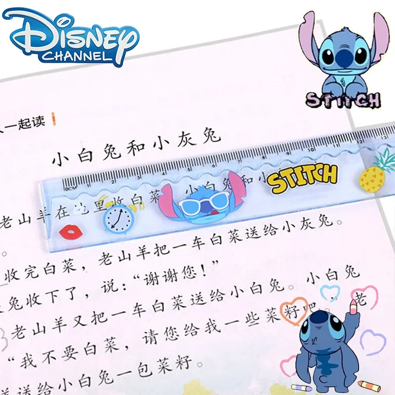 30cm neue Disney Stitch Lineal Cartoon niedlichen multifunktion alen Lineal Zeichnung Messung Länge Büro Schule liefert Briefpapier Geschenke