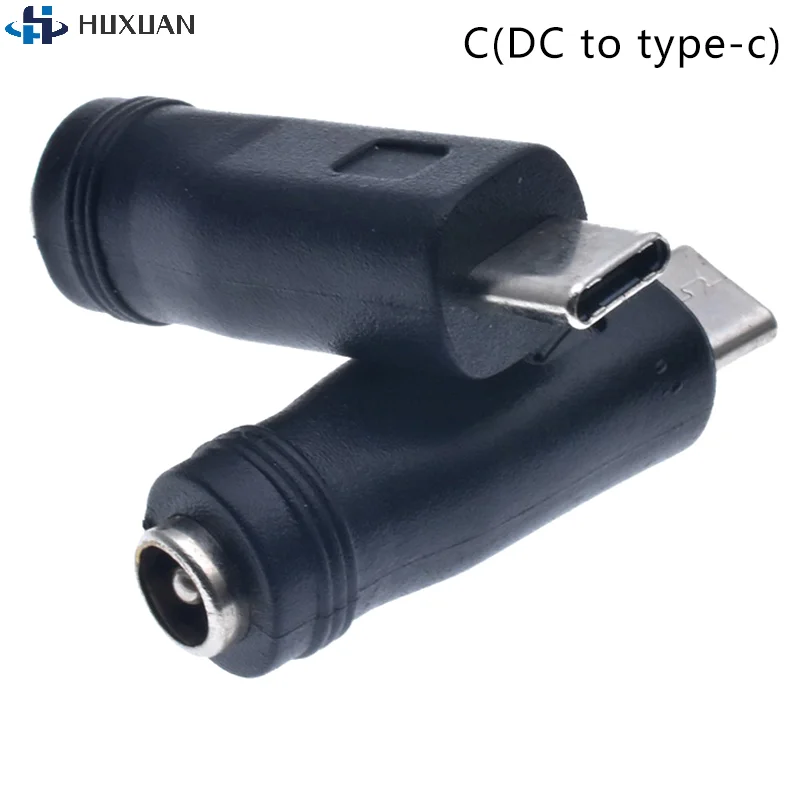 1pcs Type C / Tablet Micro USB 2.0 To DC 5.5x2.1 Mm Power Jack Adapter Plug USB C To DC 5.5*2.1 Mm Power Connector Adapter