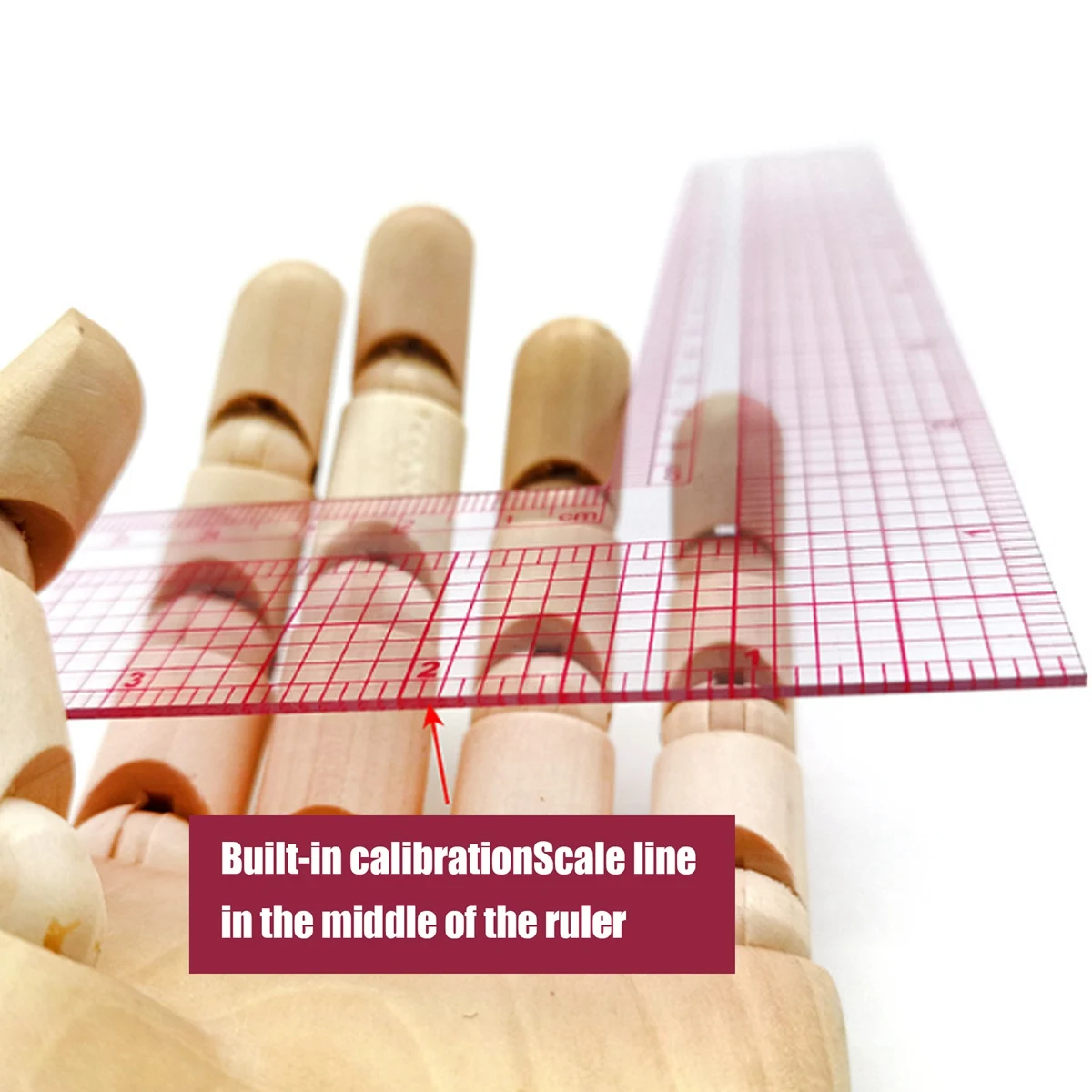 2Pcs 5808 Built-in Square Ruler Corner Ruler L-Shaped Ruler Garment Ruler Grading Ruler