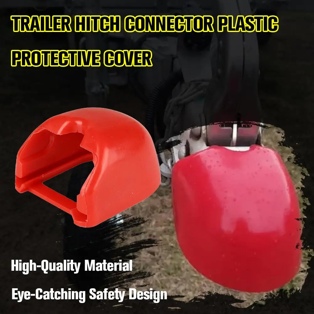 For Trailer RV Modification Connector Ball Cover Protective Cap Plastic Red Cap Parts Accessories for Caravan Camping