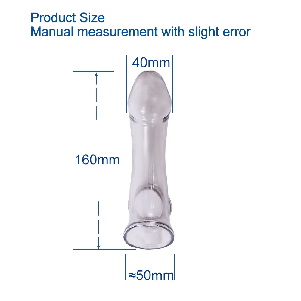 Reusable Penis Cock Rings Delay Ejaculation Penis Condom Dick Sleeve Glans Cover Enlargement Sex Toys For Men Chastity Sex Shop