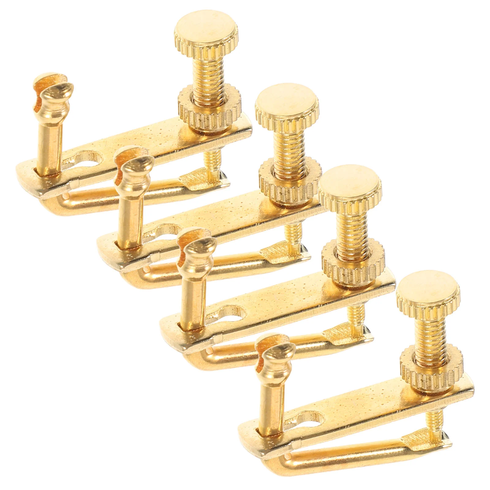 

4pcs Violin String Adjusters Metal Violin Fine Tuners Violin Parts Violin Accessories for 4/4 3/4 Violins