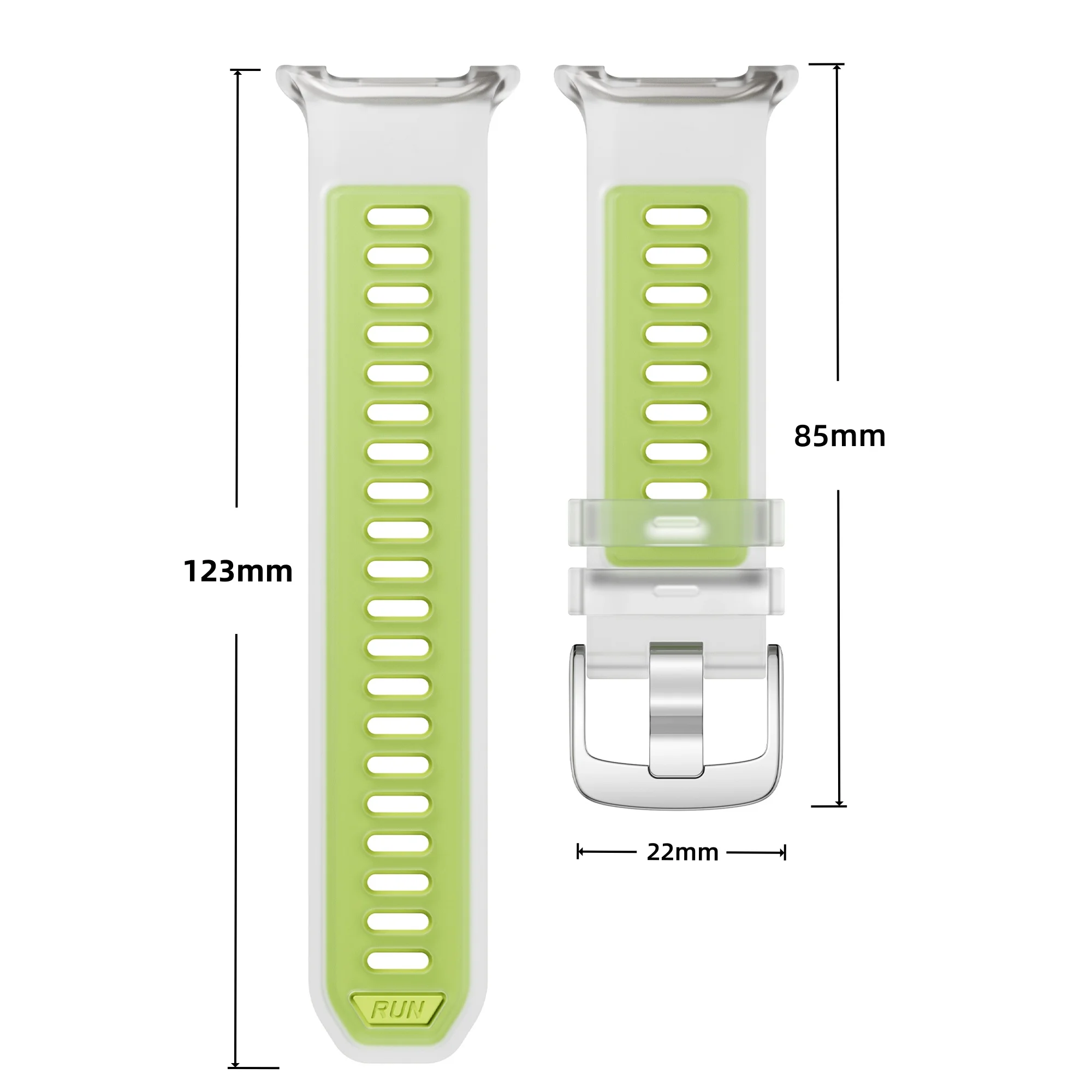 Transparent Silicone Strap For Samsung Galaxy Watch 9 8 40mm 44mm Band Sports Bracelet For Samsung Watch 8 Classic 46mm Correa